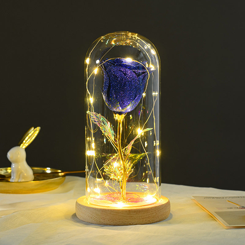Eternal Rose with LED Glass Dome — Valentine's Day Gift — PuraVeil
