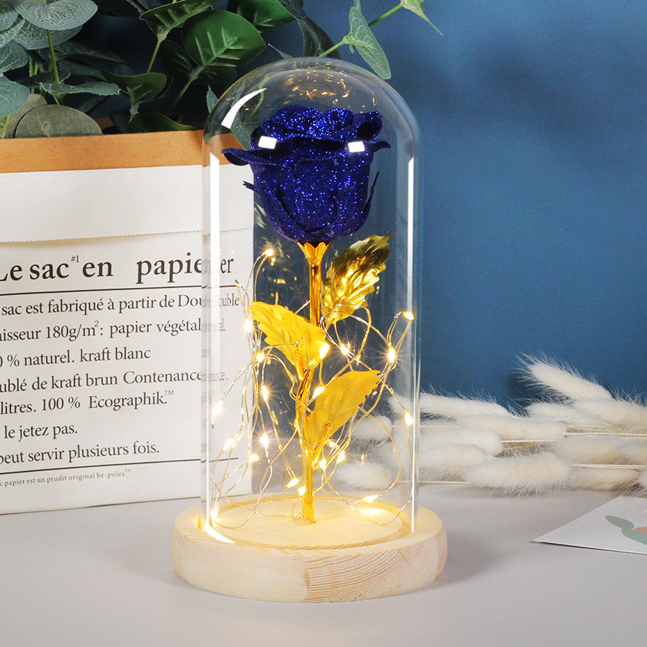Eternal Rose with LED Glass Dome — Valentine's Day Gift — PuraVeil