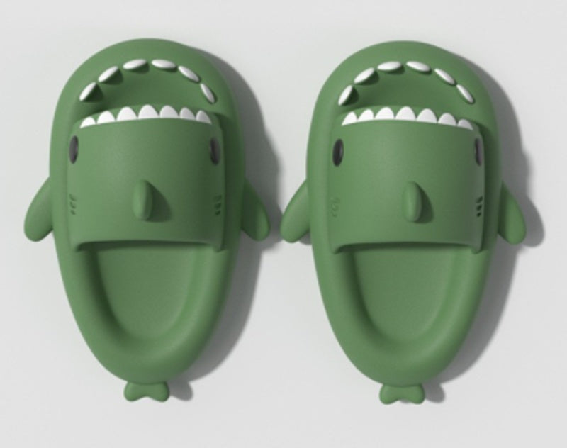 Cartoon Shark Slippers — Cozy Indoor House Shoes for Women & Men — PuraVeil