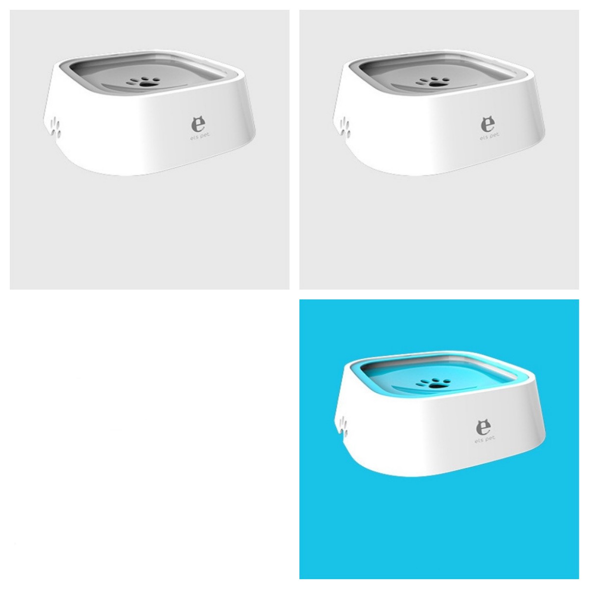 Floating Anti-Overflow Pet Water Bowl — Slow Feeder — PuraVeil