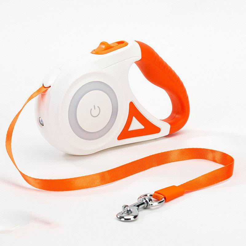Retractable Dog Leash with Built-In LED Spotlight — PuraVeil
