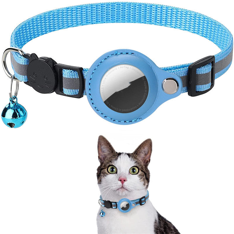 Reflective AirTag Dog & Cat Collar — Waterproof Tracker Holder — PuraVeil