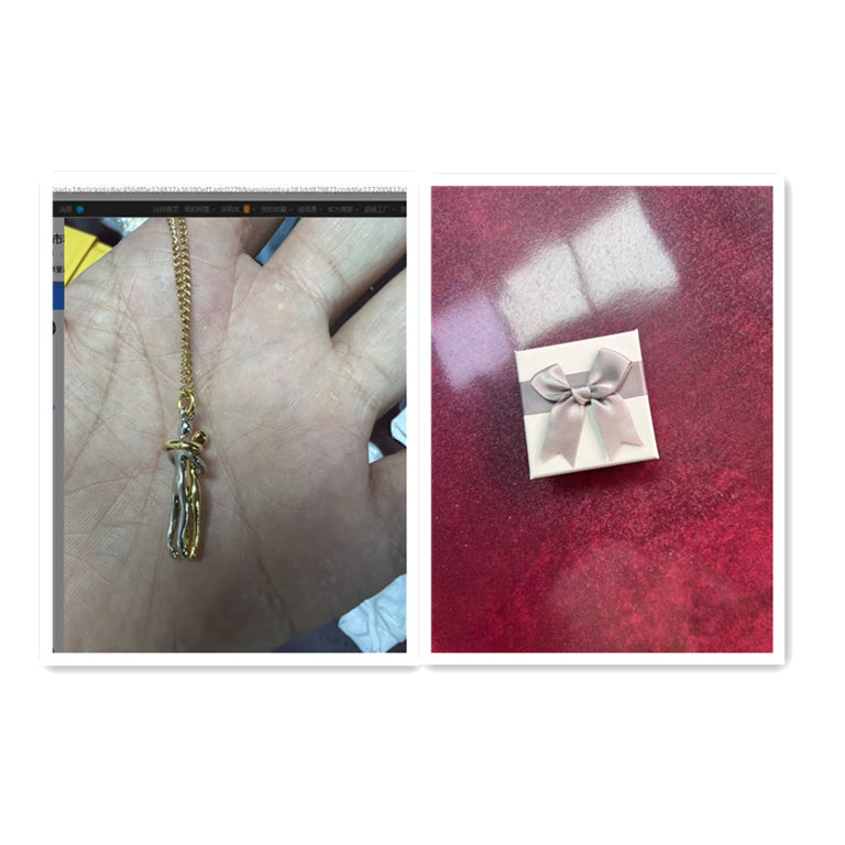 Love Hug Couple Necklace — Clavicle Chain Gift for Her