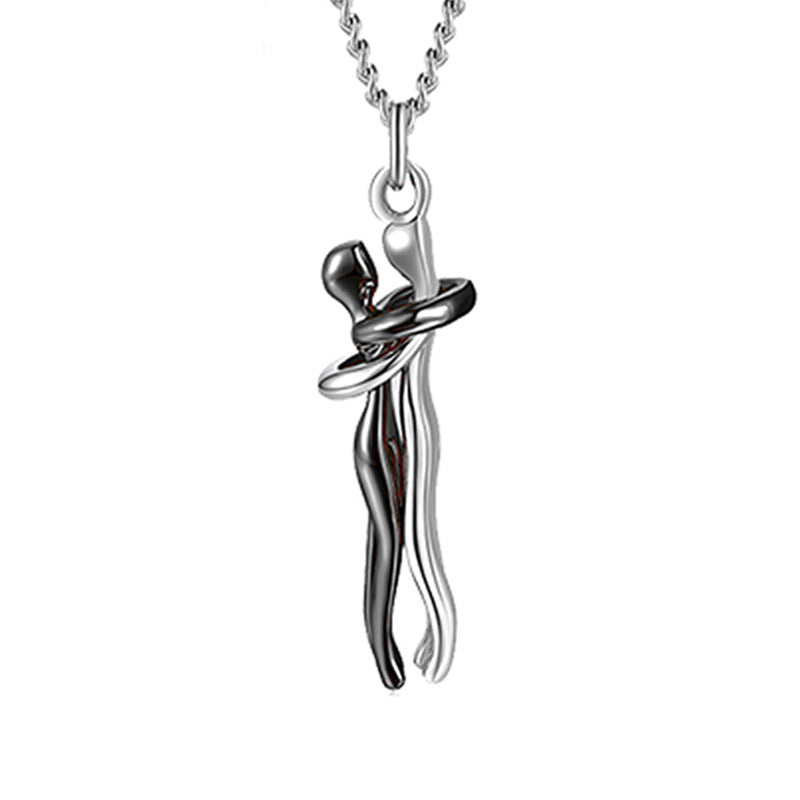 Love Hug Couple Necklace — Clavicle Chain Gift for Her