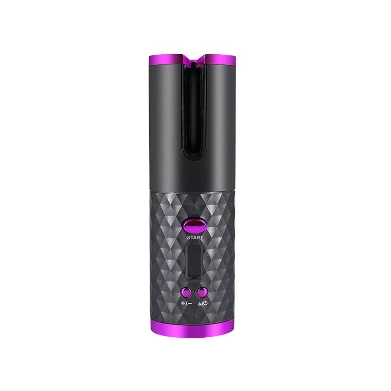 Rechargeable Auto-Rotating Hair Curler with LCD Display — PuraVeil