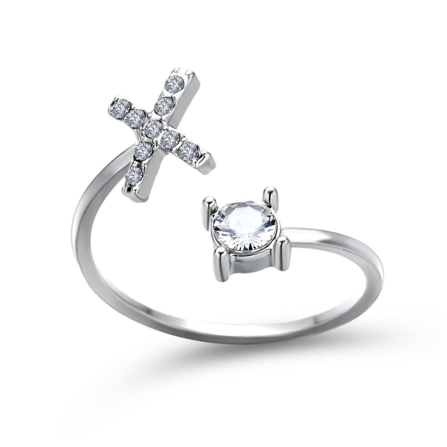 Personalized Adjustable Initial Letter Ring — A-Z Alphabet — PuraVeil