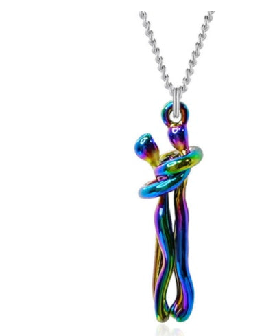 Love Hug Couple Necklace — Clavicle Chain Gift for Her — PuraVeil