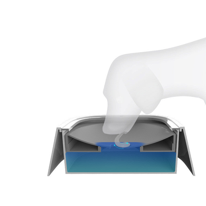 Floating Anti-Overflow Pet Water Bowl — Slow Feeder — PuraVeil