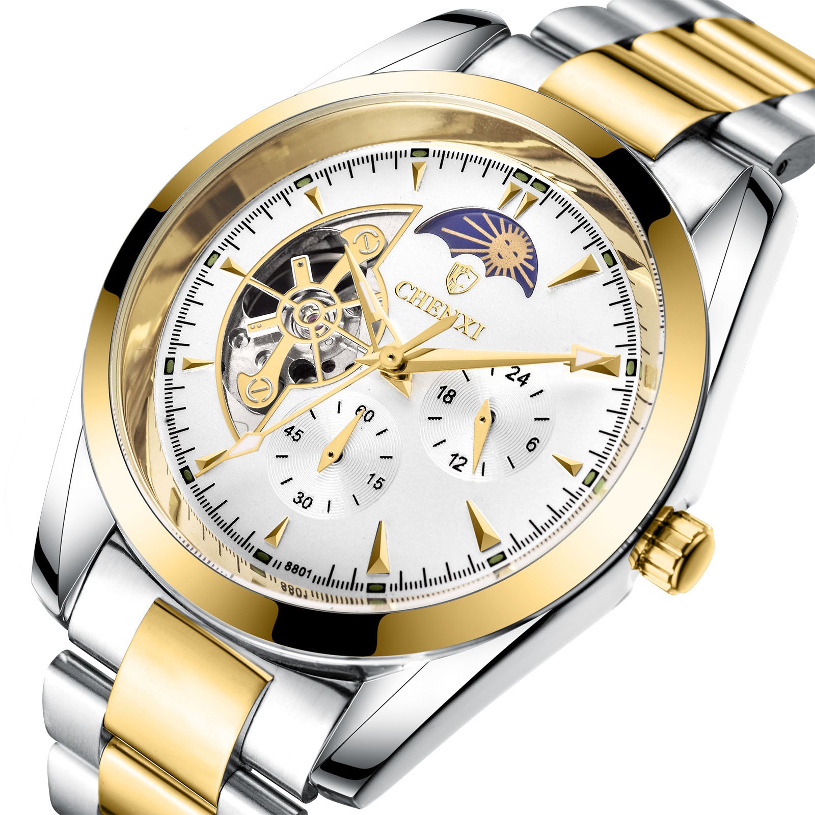 Men's Luxury Skeleton Mechanical Watch — Self-Winding — PuraVeil