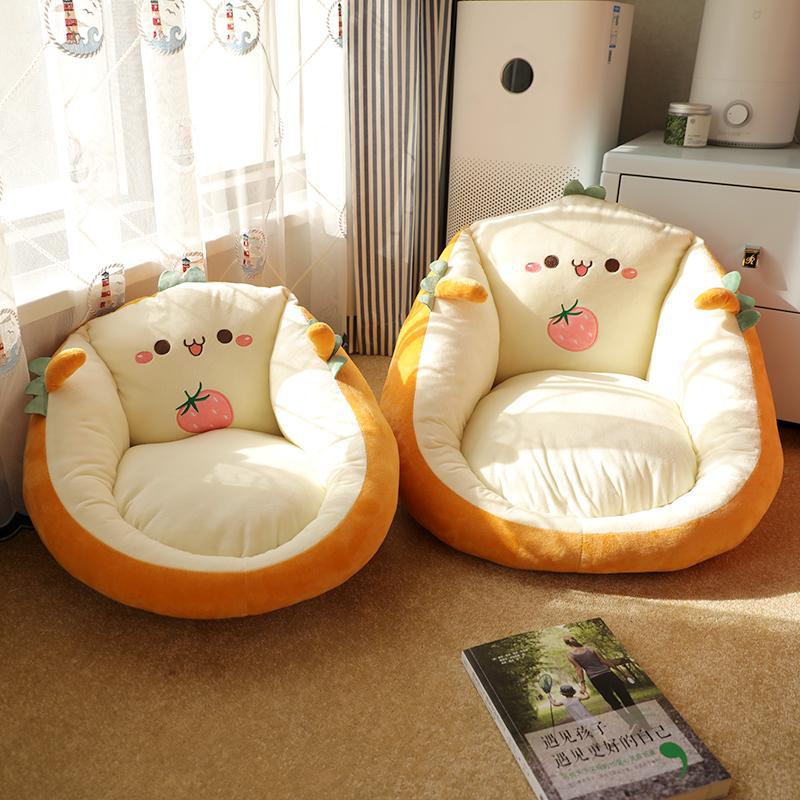 Cute Character Floor Cushion Seat — Tatami Futon Pad — PuraVeil