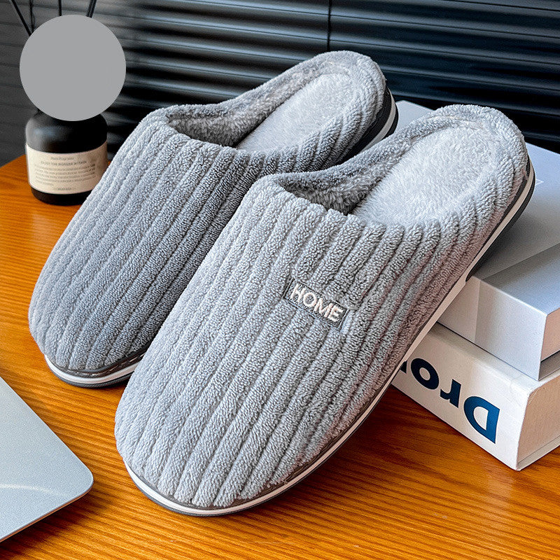 Soft Cotton House Slippers — Plush Non-Slip Indoor Shoes — PuraVeil