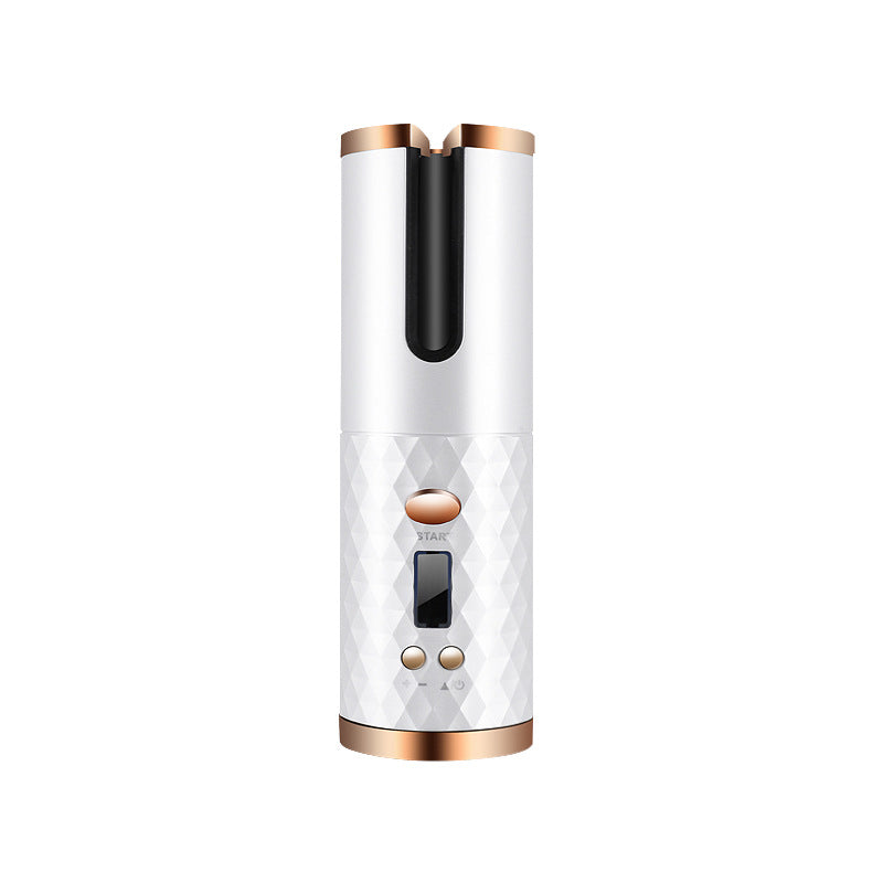 Rechargeable Auto-Rotating Hair Curler with LCD Display — PuraVeil