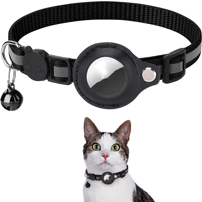 Reflective AirTag Dog & Cat Collar — Waterproof Tracker Holder — PuraVeil