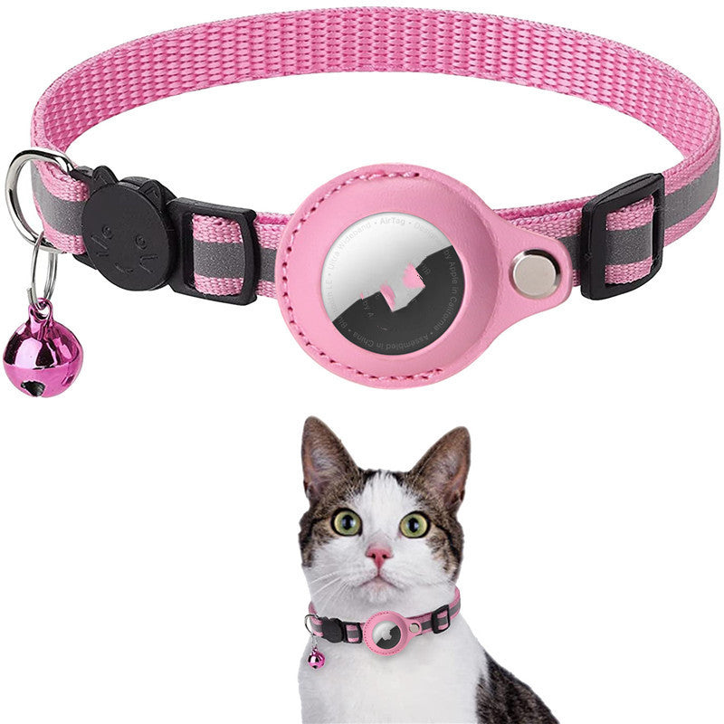 Reflective AirTag Dog & Cat Collar — Waterproof Tracker Holder — PuraVeil