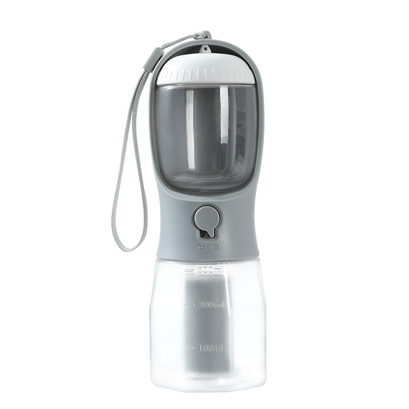 3-in-1 Portable Dog Water Bottle with Food & Bag Dispenser — PuraVeil
