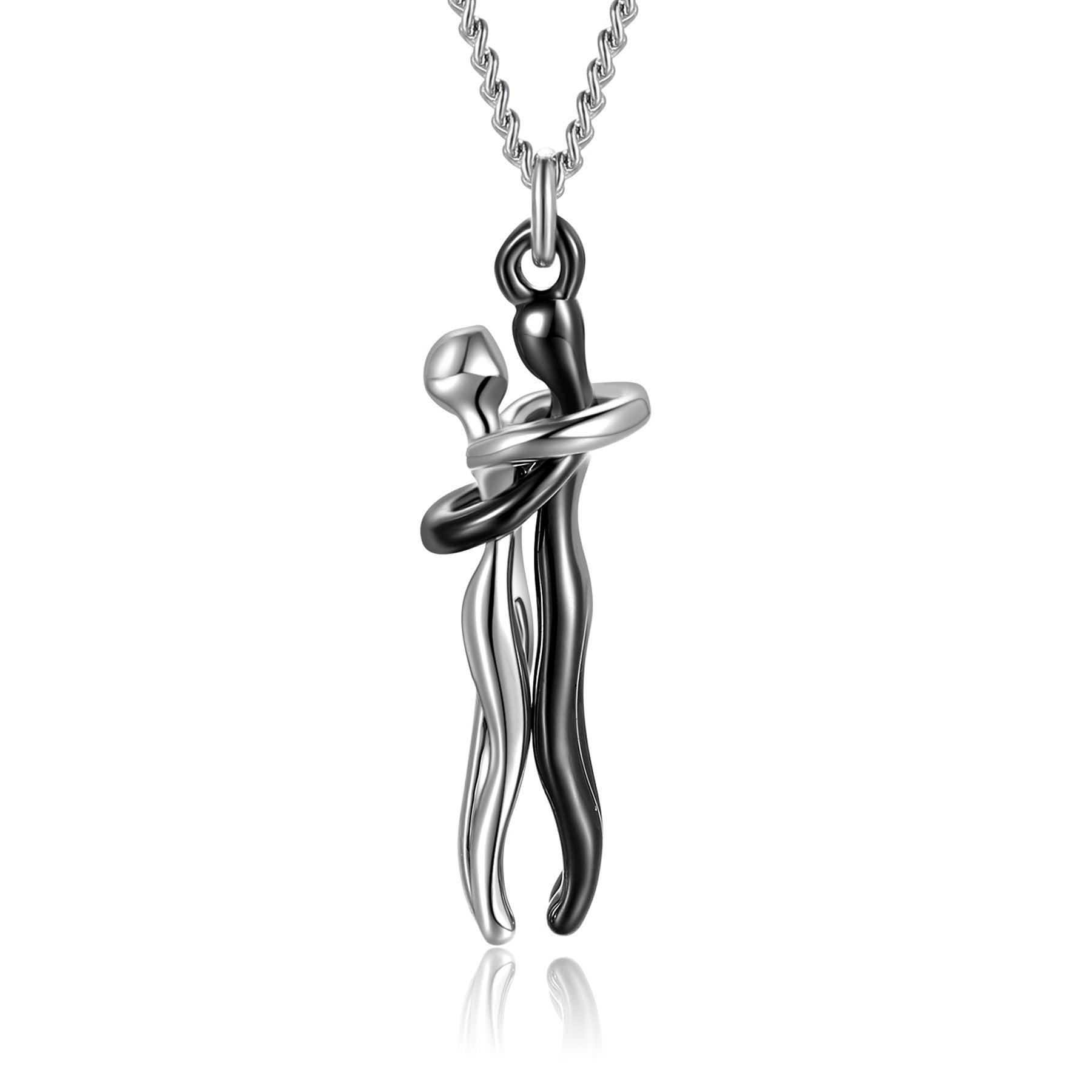 Love Hug Couple Necklace — Clavicle Chain Gift for Her
