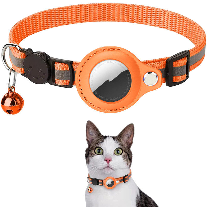 Reflective AirTag Dog & Cat Collar — Waterproof Tracker Holder — PuraVeil