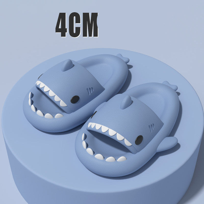 Cartoon Shark Slippers — Cozy Indoor House Shoes for Women & Men