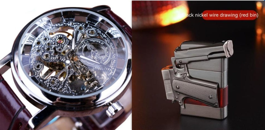 Men's Luxury Skeleton Mechanical Watch — Self-Winding — PuraVeil