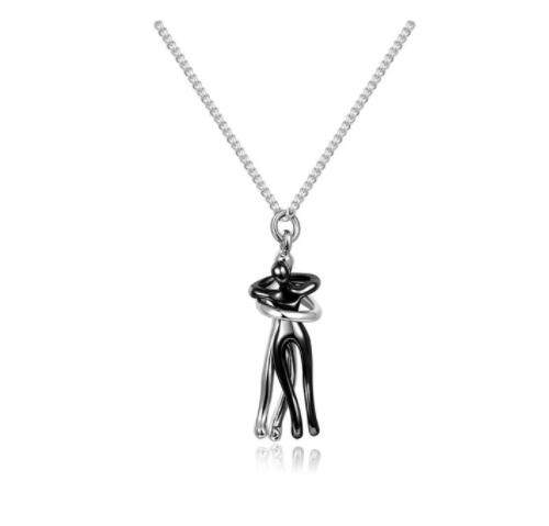 Love Hug Couple Necklace — Clavicle Chain Gift for Her — PuraVeil