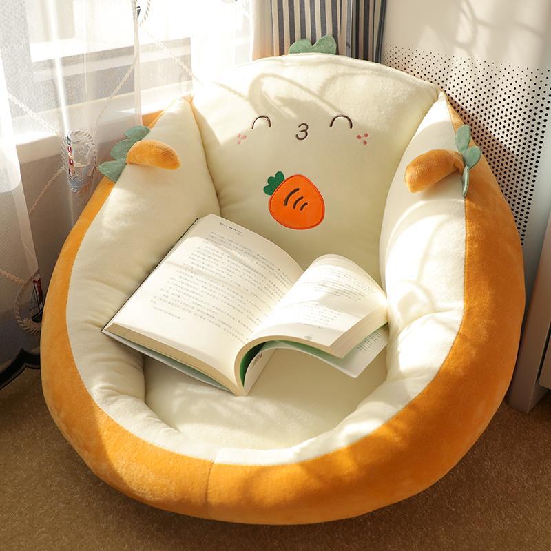 Cute Character Floor Cushion Seat — Tatami Futon Pad — PuraVeil