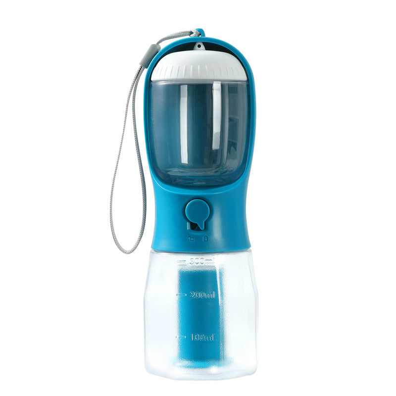 3-in-1 Portable Dog Water Bottle with Food & Bag Dispenser — PuraVeil