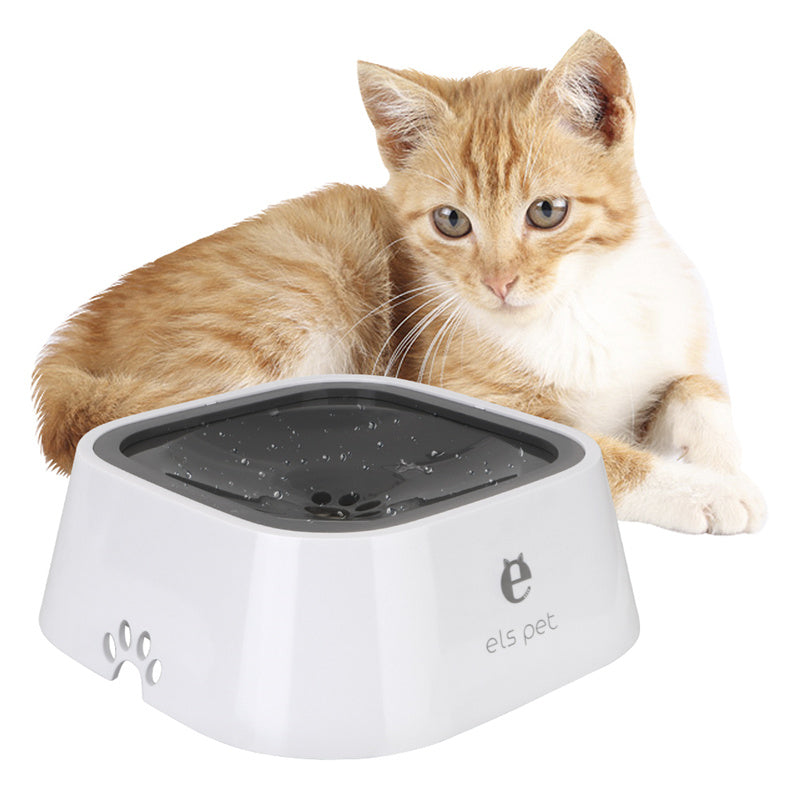 Floating Anti-Overflow Pet Water Bowl — Slow Feeder — PuraVeil