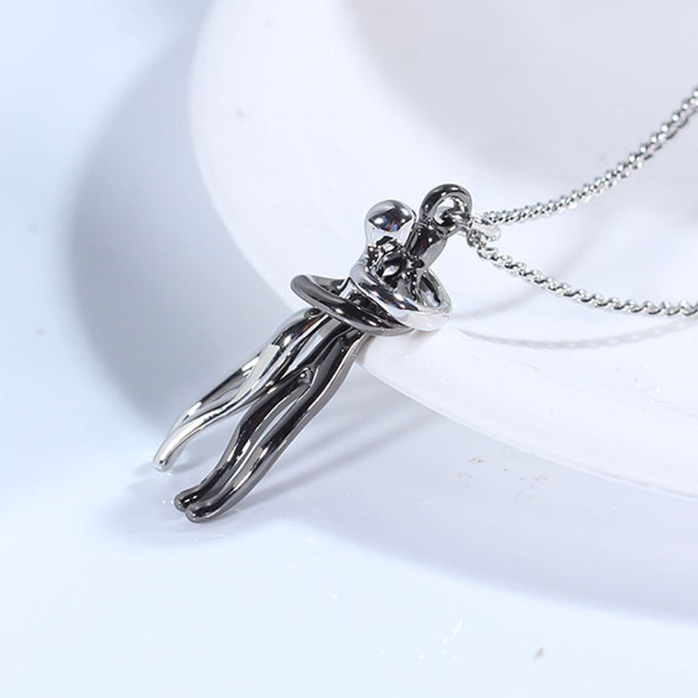 Love Hug Couple Necklace — Clavicle Chain Gift for Her — PuraVeil