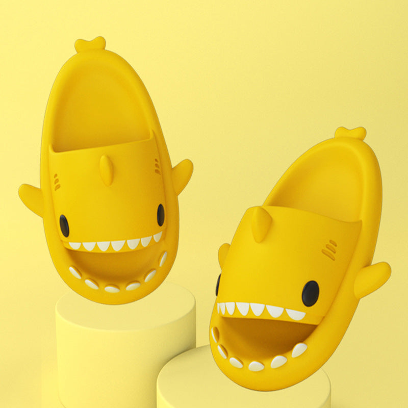 Cartoon Shark Slippers — Cozy Indoor House Shoes for Women & Men — PuraVeil