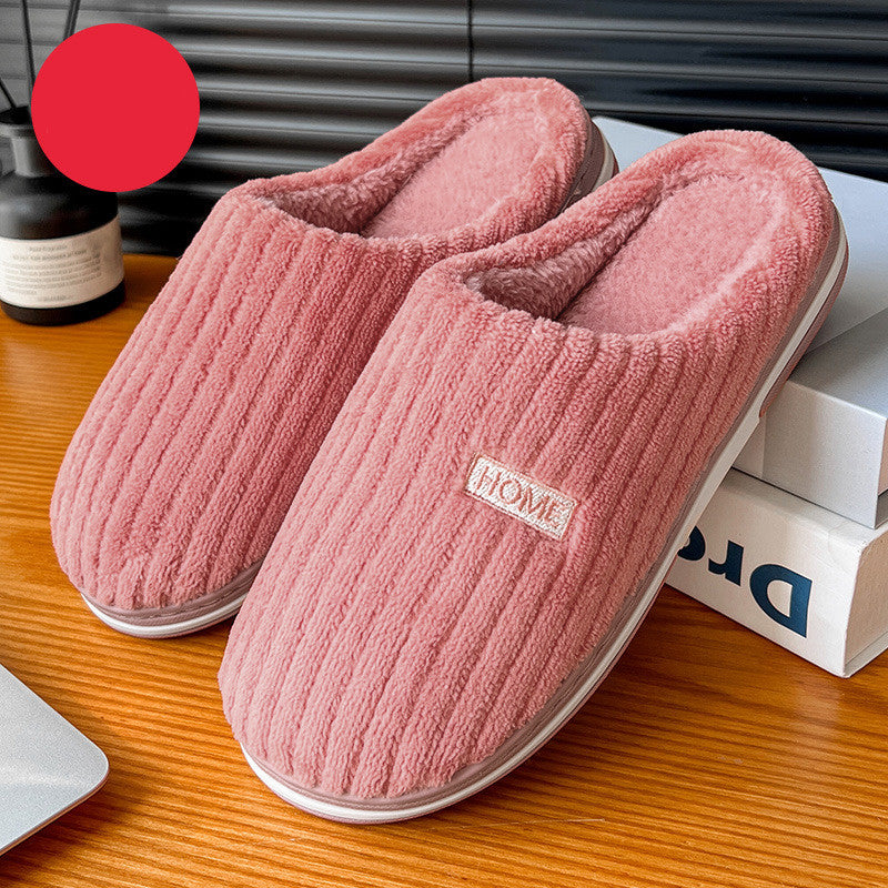 Soft Cotton House Slippers — Plush Non-Slip Indoor Shoes — PuraVeil