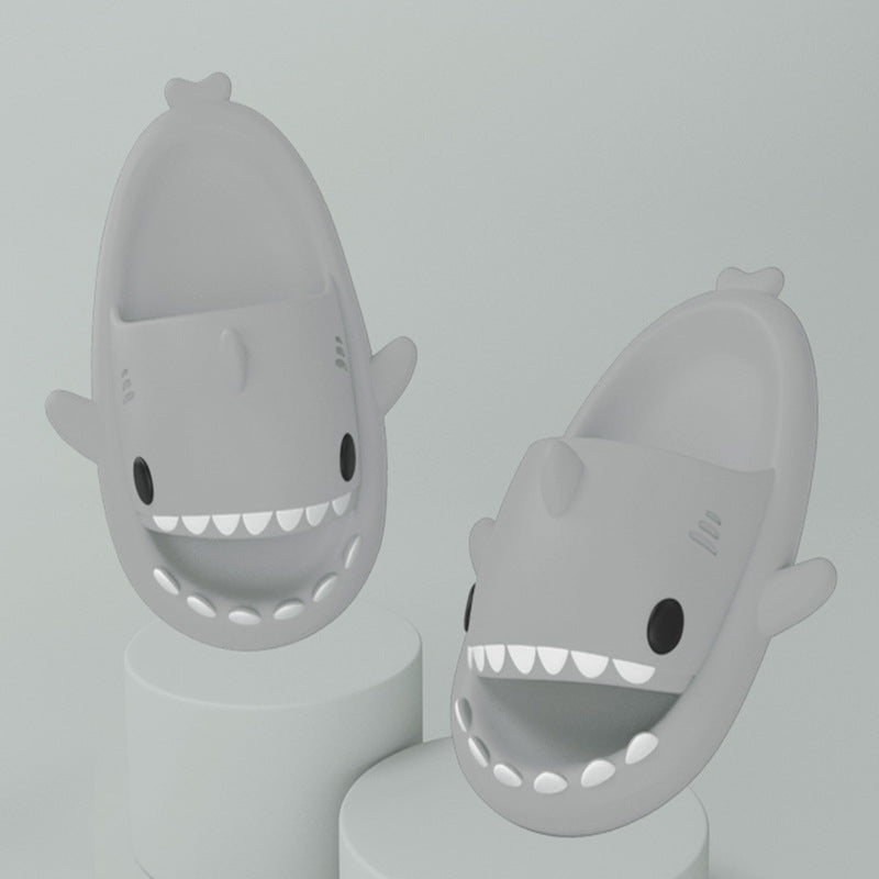 Cartoon Shark Slippers — Cozy Indoor House Shoes for Women & Men — PuraVeil