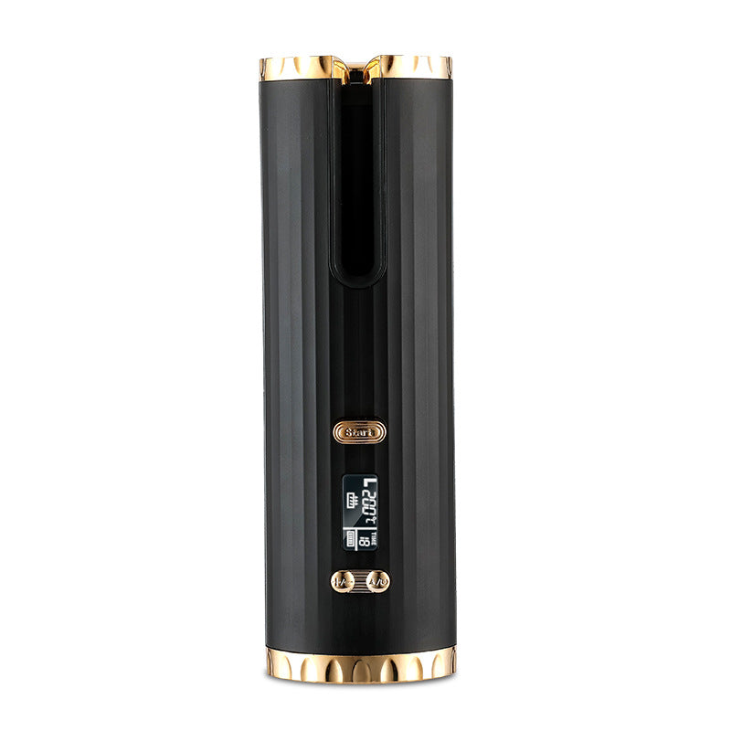 Rechargeable Auto-Rotating Hair Curler with LCD Display — PuraVeil