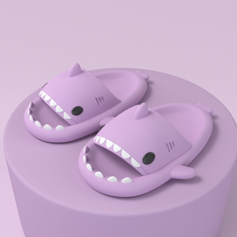 Cartoon Shark Slippers — Cozy Indoor House Shoes for Women & Men — PuraVeil
