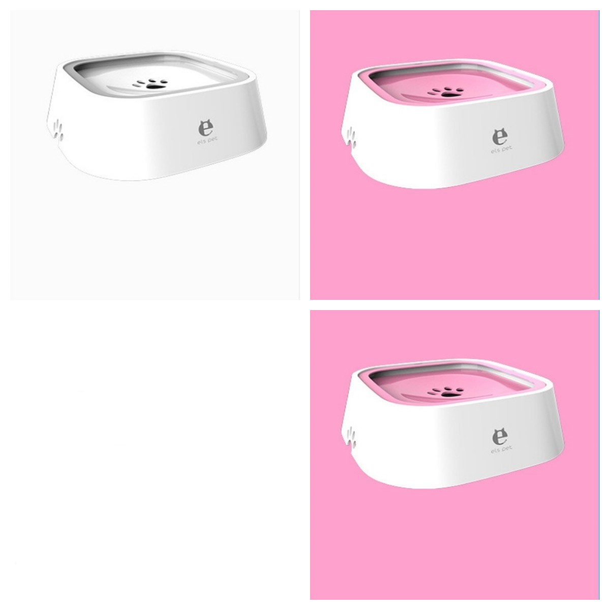 Floating Anti-Overflow Pet Water Bowl — Slow Feeder