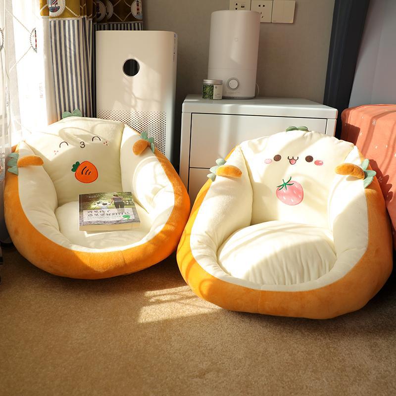 Cute Character Floor Cushion Seat — Tatami Futon Pad — PuraVeil