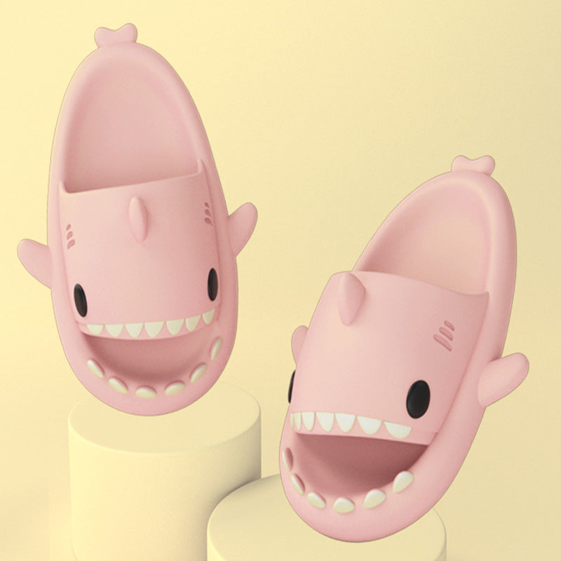 Cartoon Shark Slippers — Cozy Indoor House Shoes for Women & Men — PuraVeil