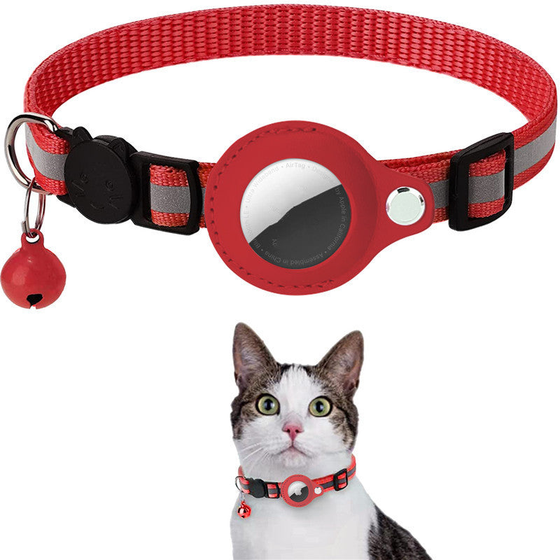 Reflective AirTag Dog & Cat Collar — Waterproof Tracker Holder — PuraVeil