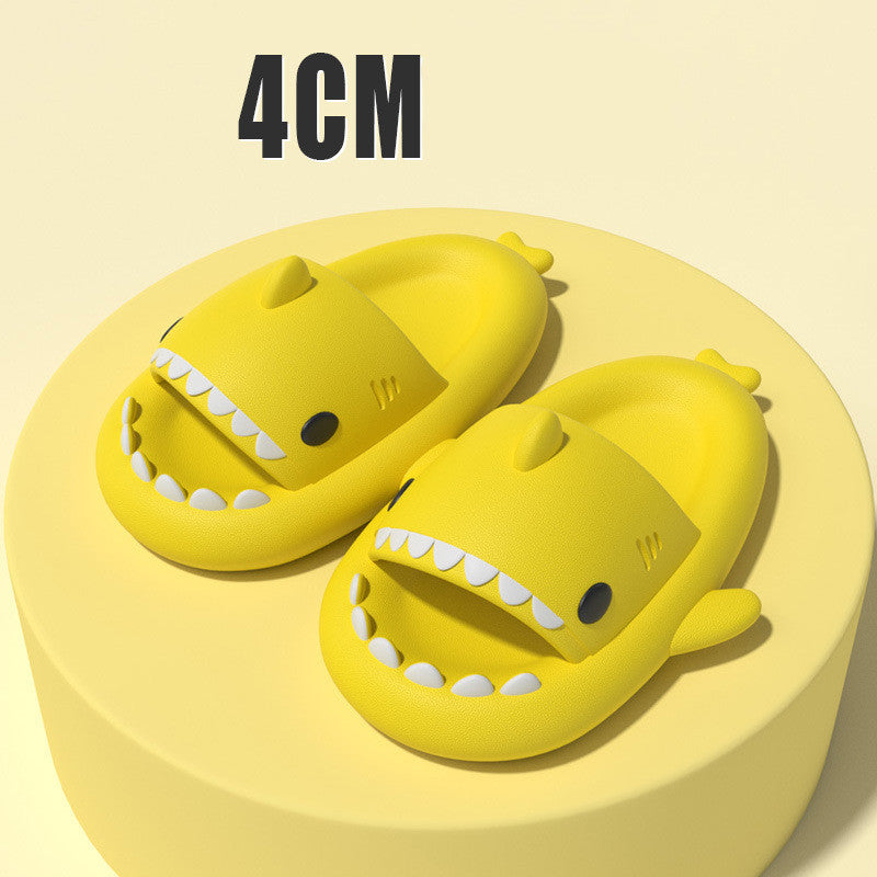 Cartoon Shark Slippers — Cozy Indoor House Shoes for Women & Men