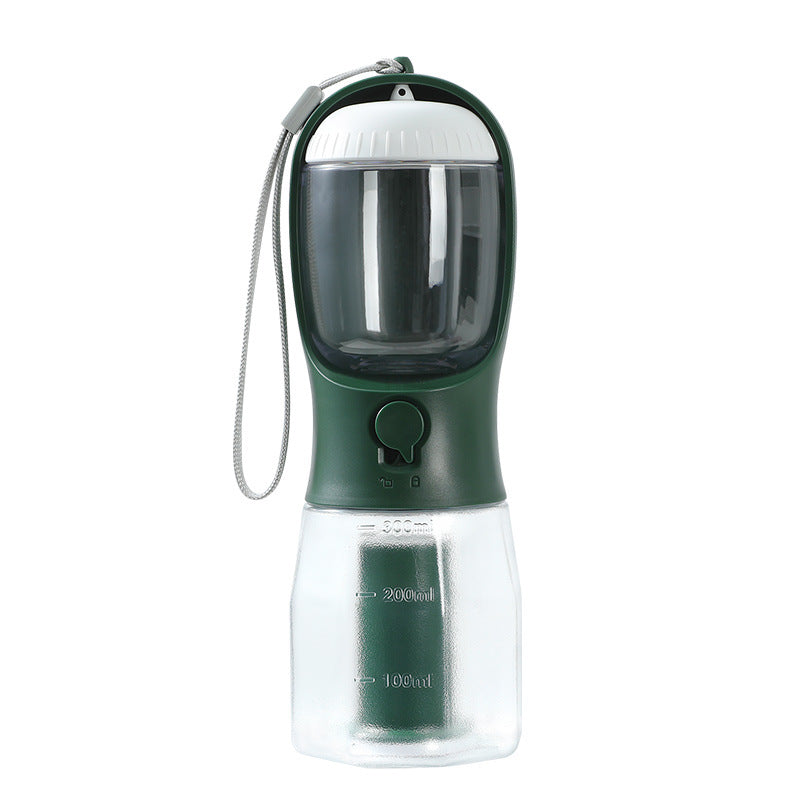 3-in-1 Portable Dog Water Bottle with Food & Bag Dispenser — PuraVeil