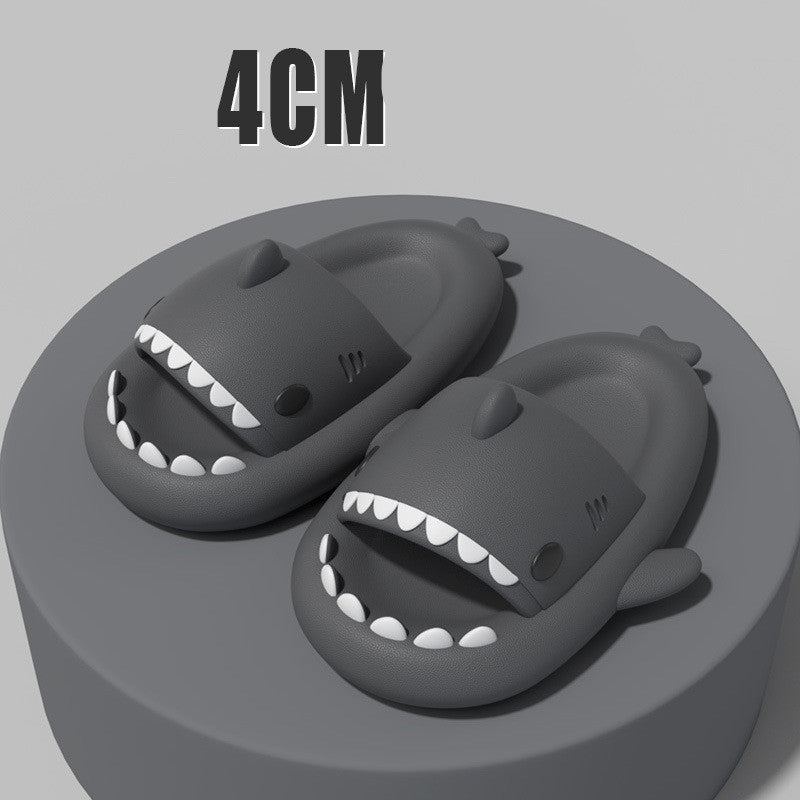 Cartoon Shark Slippers — Cozy Indoor House Shoes for Women & Men