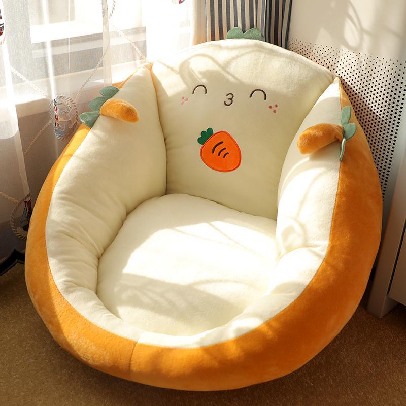 Cute Character Floor Cushion Seat — Tatami Futon Pad — PuraVeil