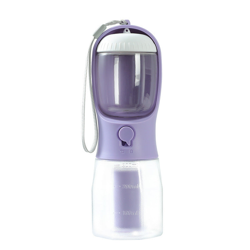 3-in-1 Portable Dog Water Bottle with Food & Bag Dispenser — PuraVeil