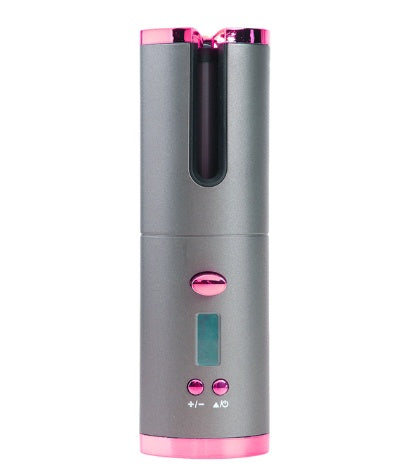 Rechargeable Auto-Rotating Hair Curler with LCD Display — PuraVeil