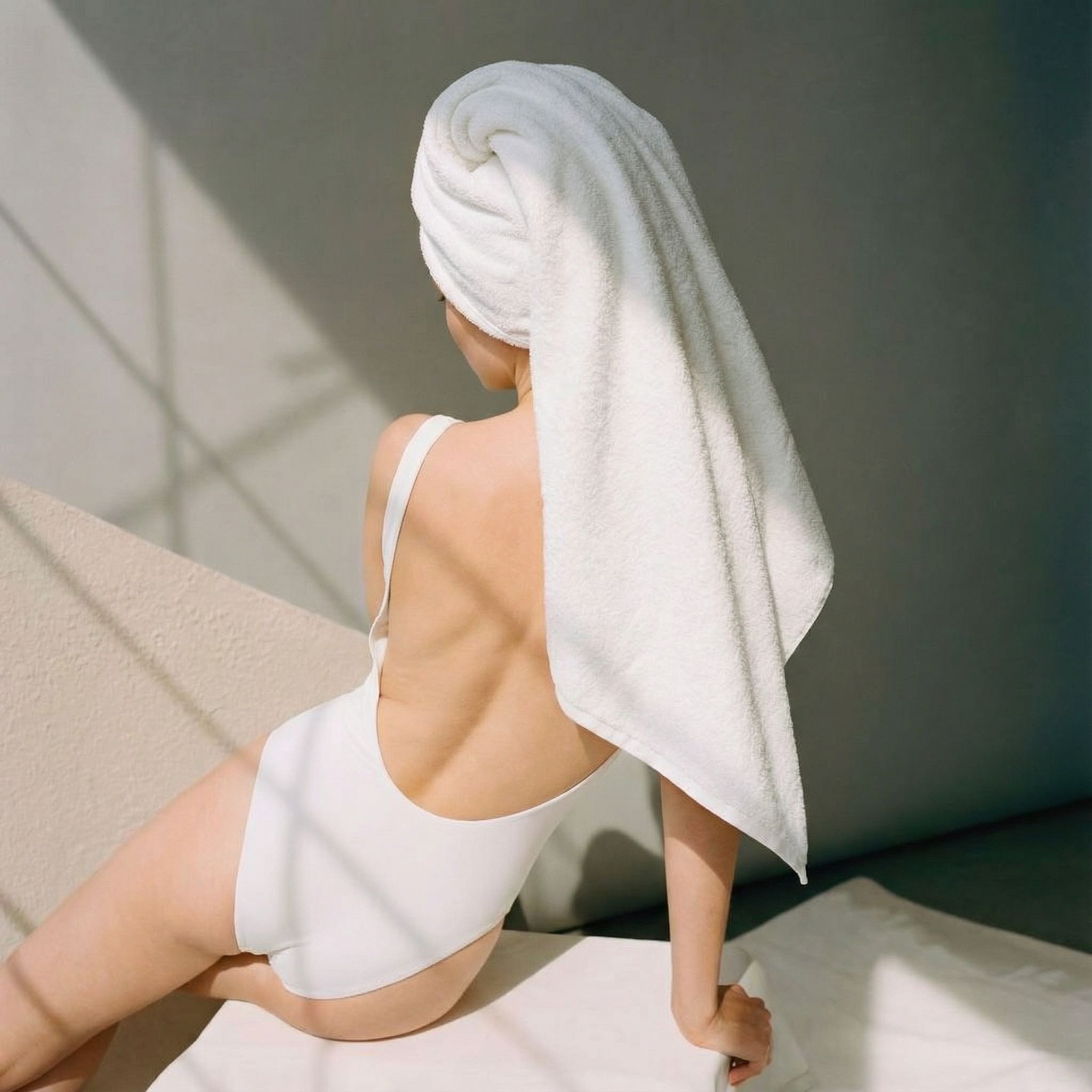 Ultraplush Australian Cotton Towels in use - PuraVeil