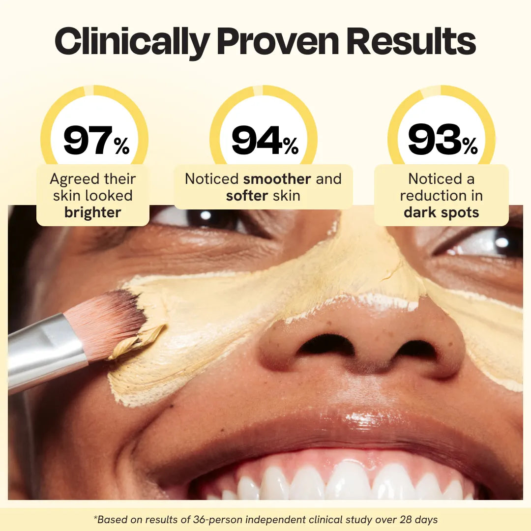 Vitamin C Clay Mask in use - PuraVeil