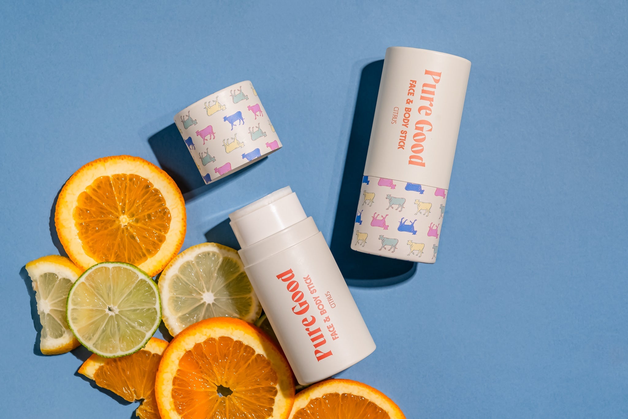Face & Body Tallow Stick - Hydration and vitamin C for your skin. in use - PuraVeil