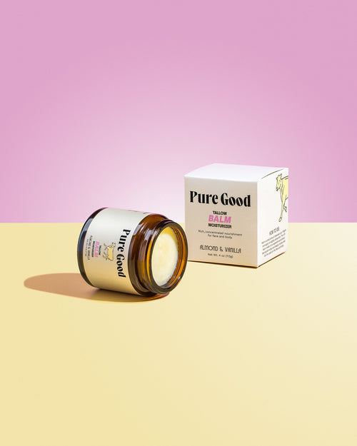 Almond + Vanilla Tallow Balm lifestyle - PuraVeil