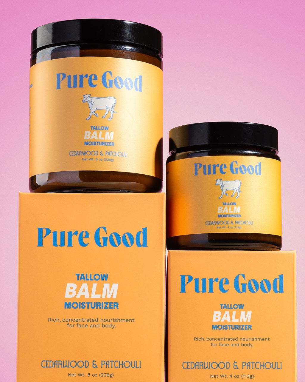 Cedarwood + Patchouli Tallow Balm - Firming & Balancing detail view - PuraVeil