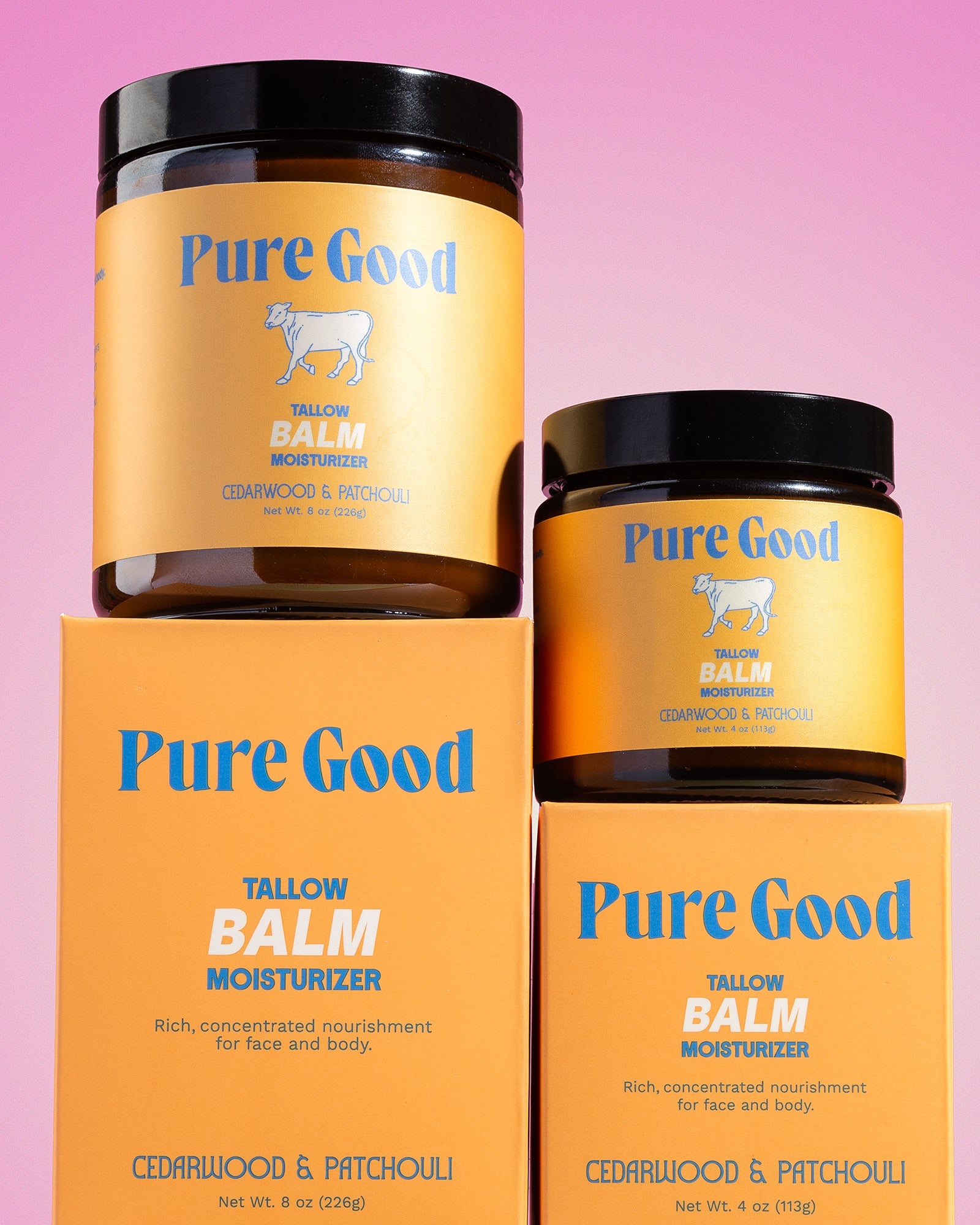 Cedarwood + Patchouli Tallow Balm - Firming & Balancing detail view - PuraVeil