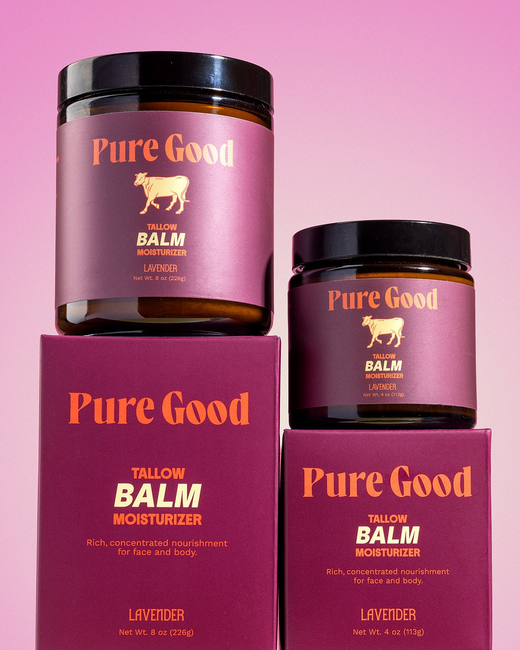 Lavender Tallow Balm - Calming & Restoring detail view - PuraVeil